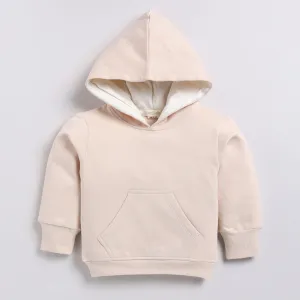 Almond Organic Fleece Over Size Hoodie