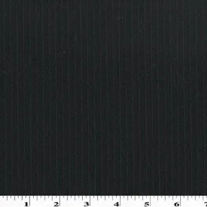 Black/Gray/Red Wool Pinstripe Twill Suiting Fabric