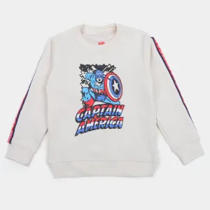 Boys Sweatshirt Action Hero - Antique White