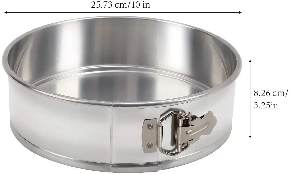 Commercial Springform Pan with Removable Base, Food Grade Aluminum