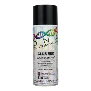 DNA PAINTS Solid Basecoat Spray Paint 350ml Aerosol Club Red