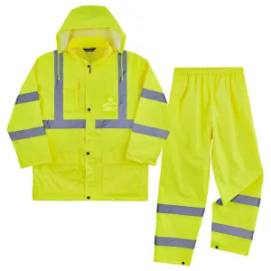 Ergodyne 25436 #8376K 2XL Lime Lightweight HV Rain Suit