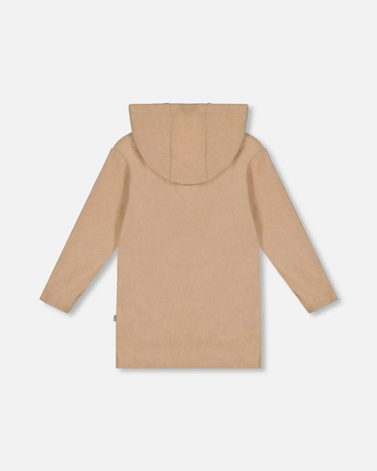 Hooded Rib Tunic Beige