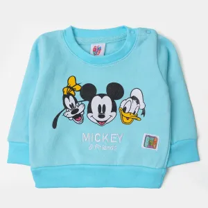 Infant Boys Sweatshirt Cartoon Character - Sky Blue