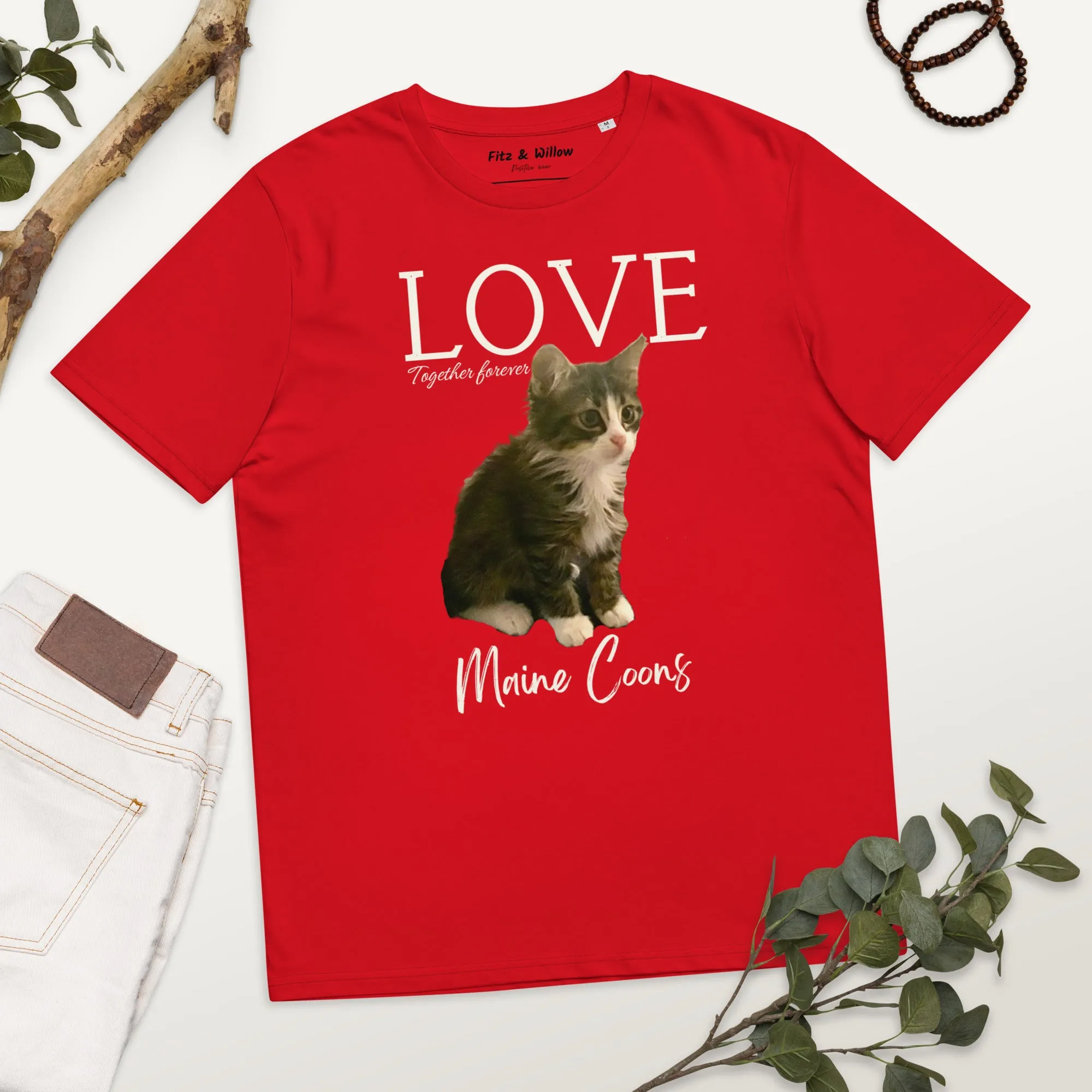 Maine Coon Cat, unisex sustainable t-shirt,