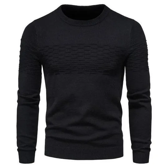 Men's Casual Slim Fit Pullover Round Neck Sweaters