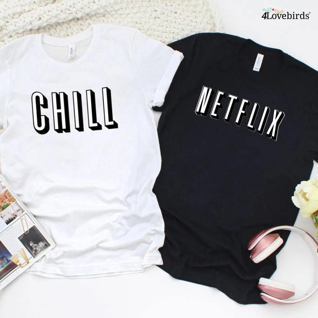 Netflix and Chill Parody: Matching Set for Couples, Ideal Valentine or Halloween Costume