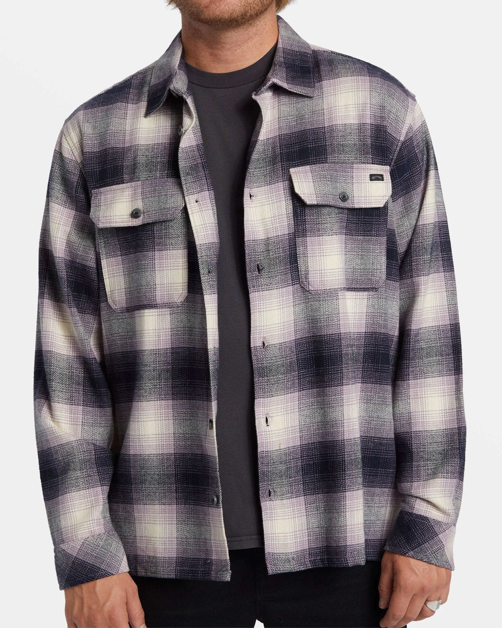 Offshore Flannel Shirt - Purple Ash