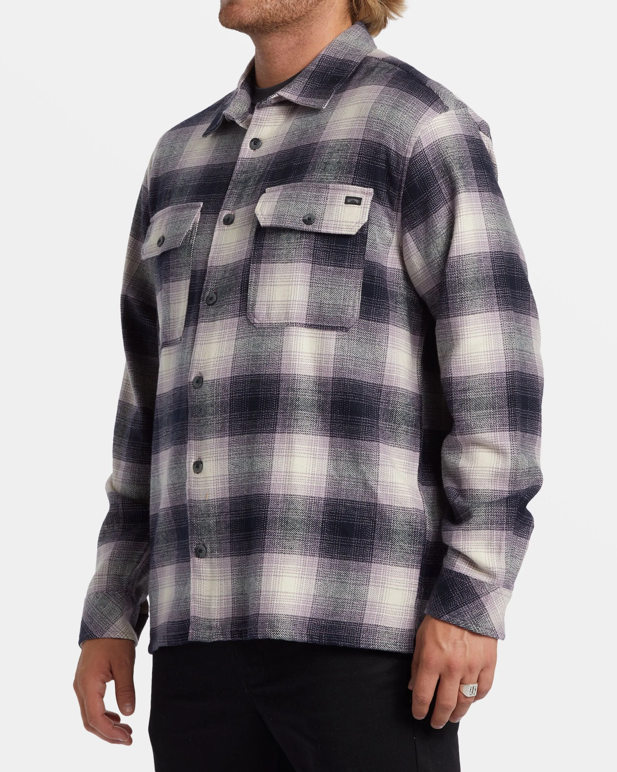 Offshore Flannel Shirt - Purple Ash