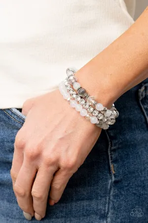 Paparazzi Bracelet ~ Ethereal Etiquette - White