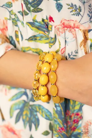 Paparazzi Bracelet ~ High Tide Hammock - Yellow