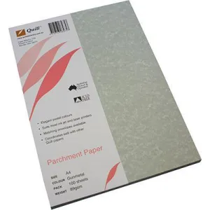 Quill Parchment Paper 90Gsm A4 Gunmetal Pack 100