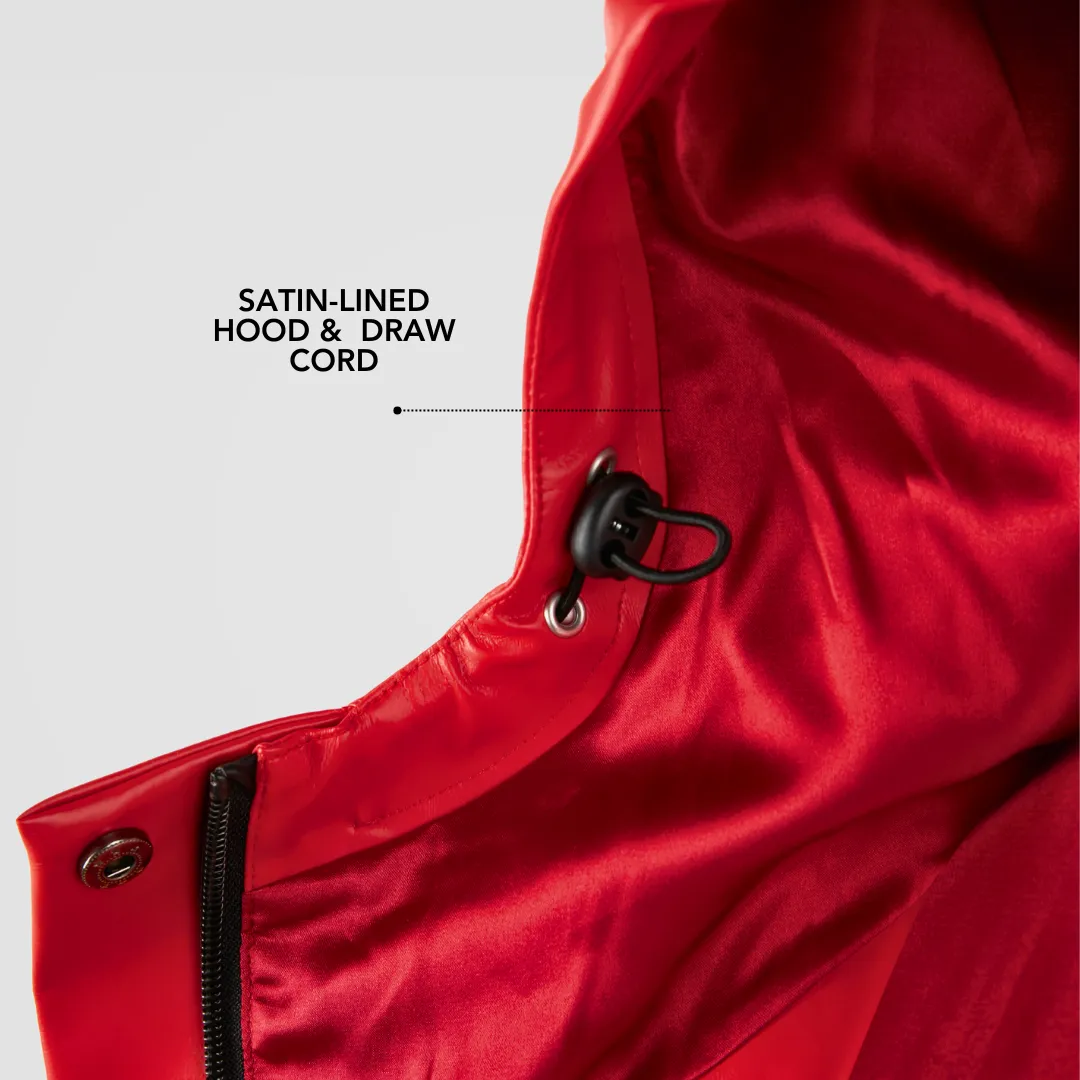 Rain Jacket, Waterproof, Satin-Lined Hood