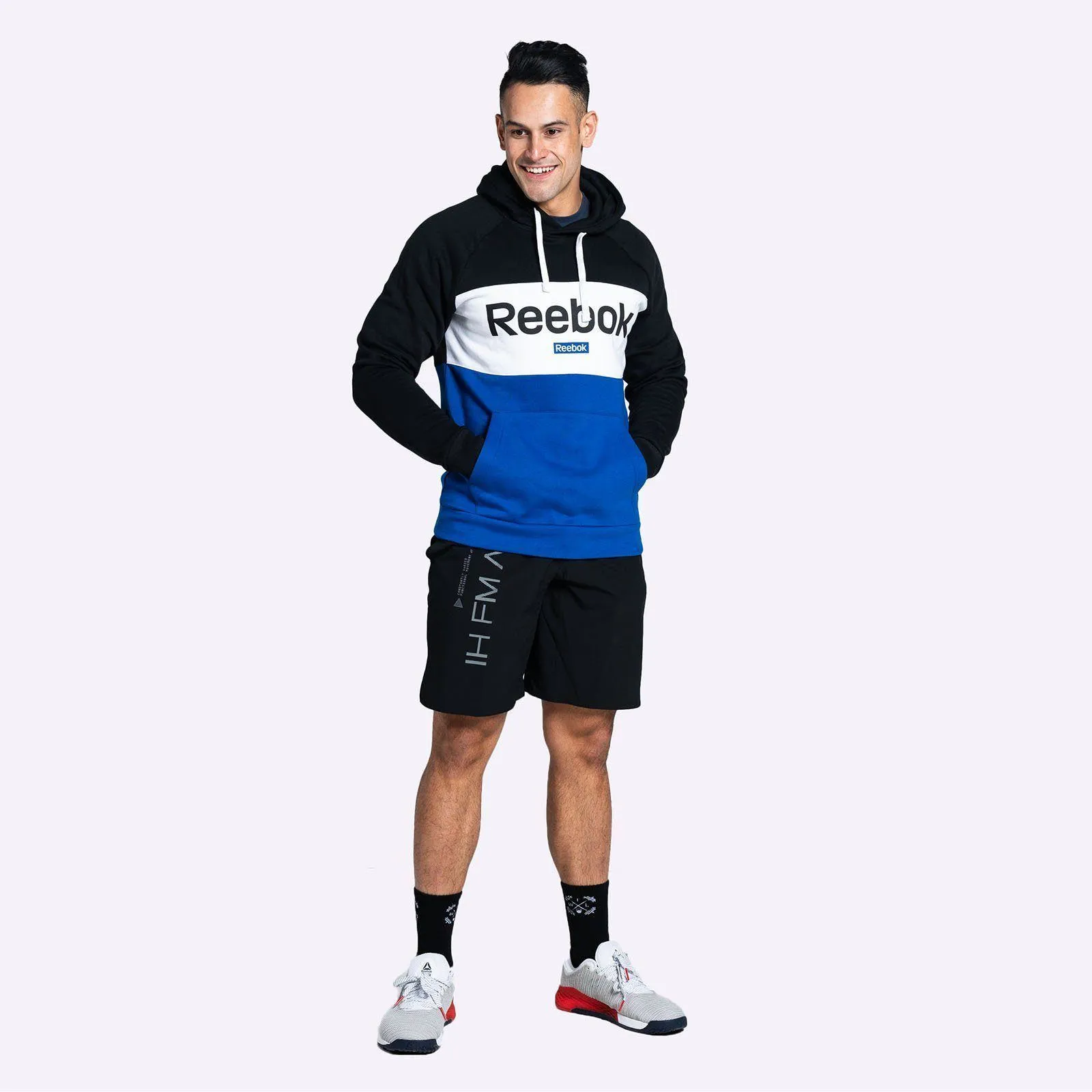 Reebok - Men's Training Essentials Linear Logo Hoodie - Black