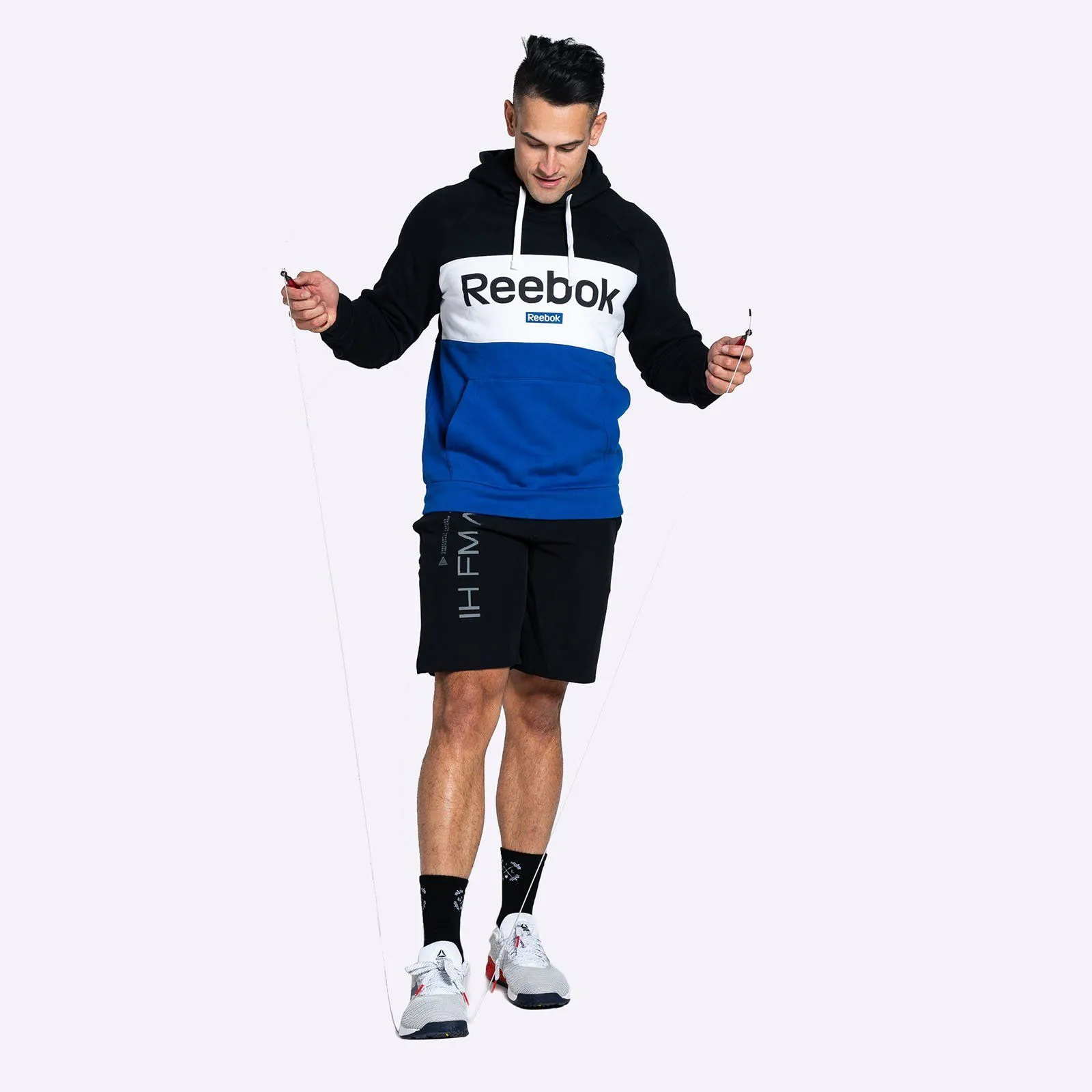 Reebok - Men's Training Essentials Linear Logo Hoodie - Black