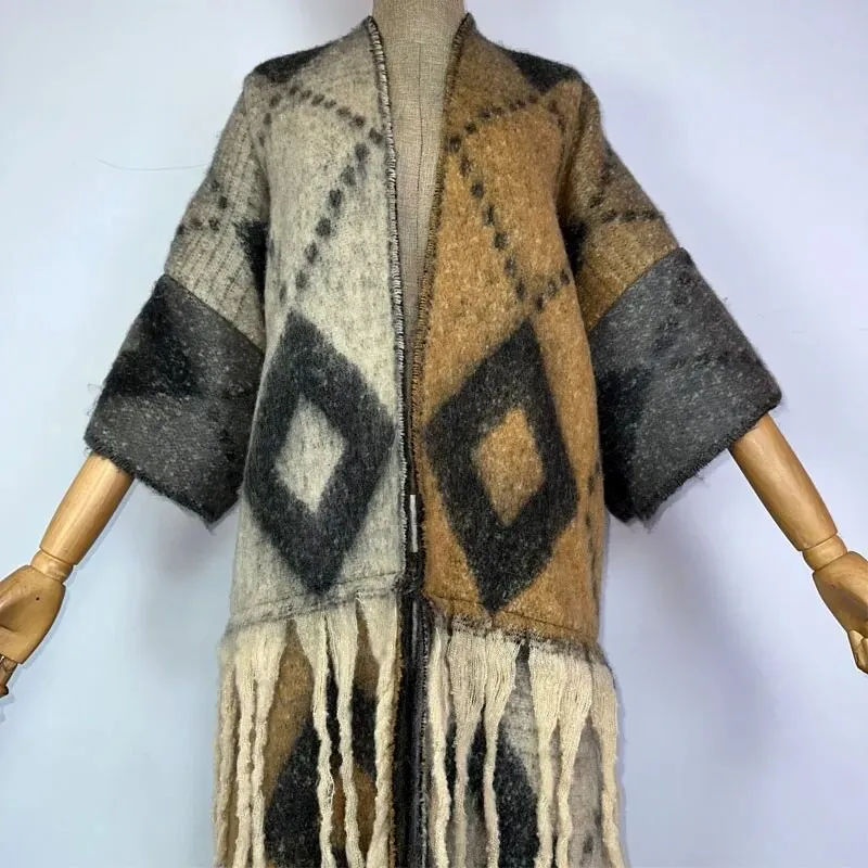 Royal Diamond Wool Kimono