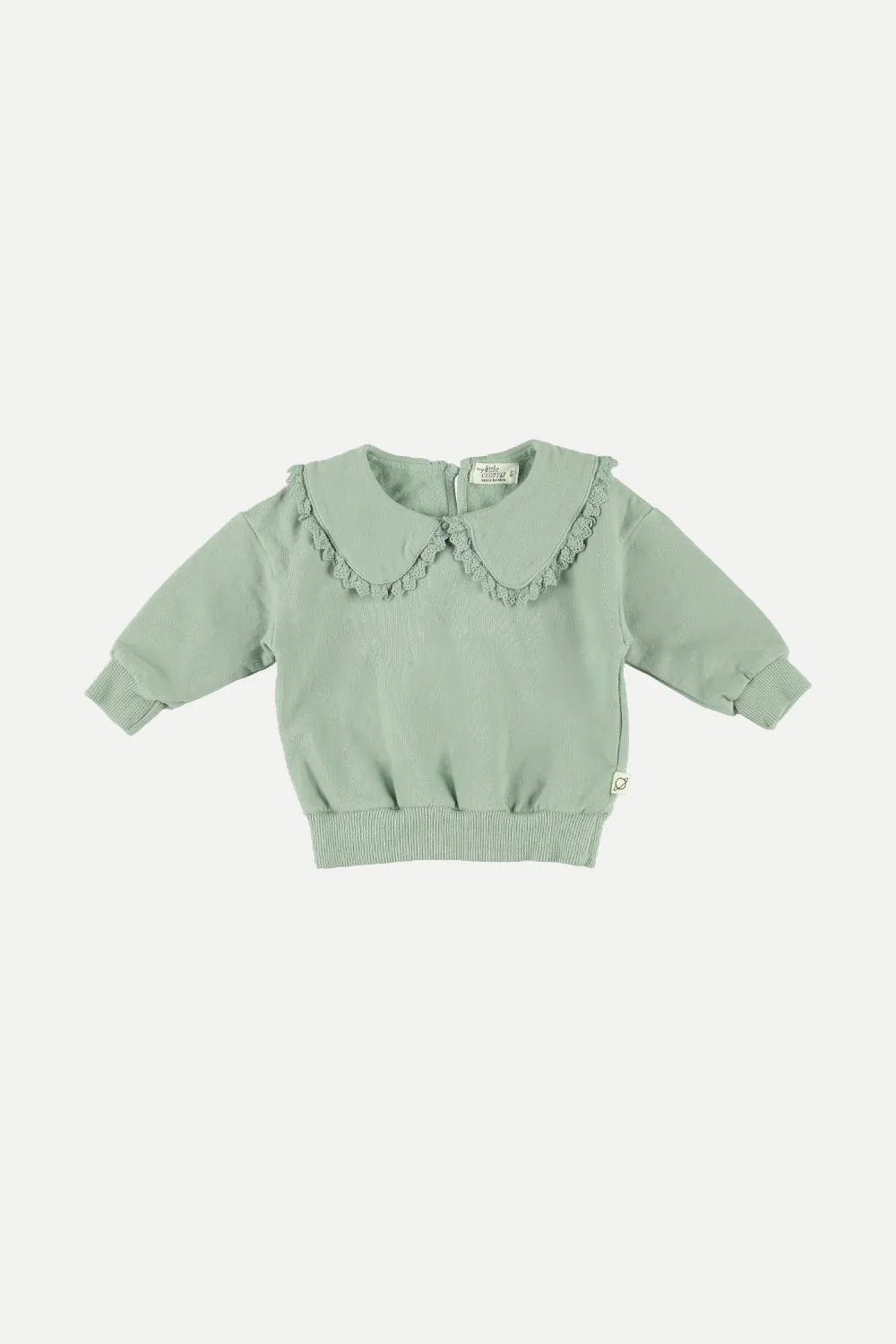 Soft-touch ruffle baby sweatshirt