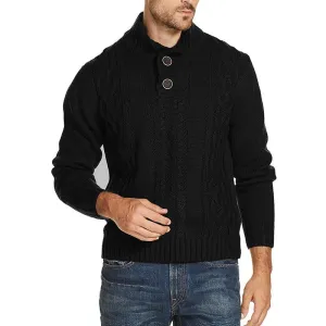 Solid Color Long-Sleeved Sweater For Men