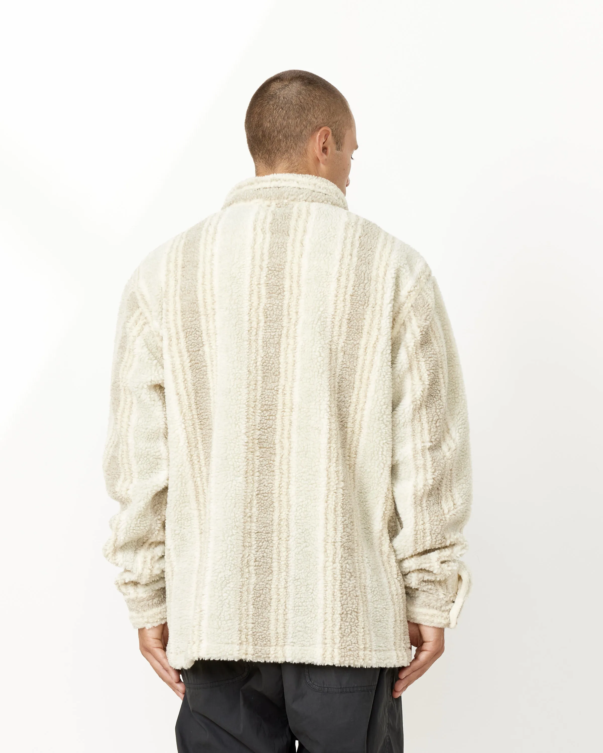 Stripe Sherpa Shirt