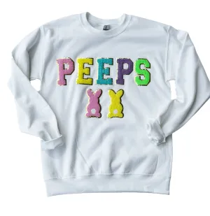 SW-6723 Peeps White Sweatshirt