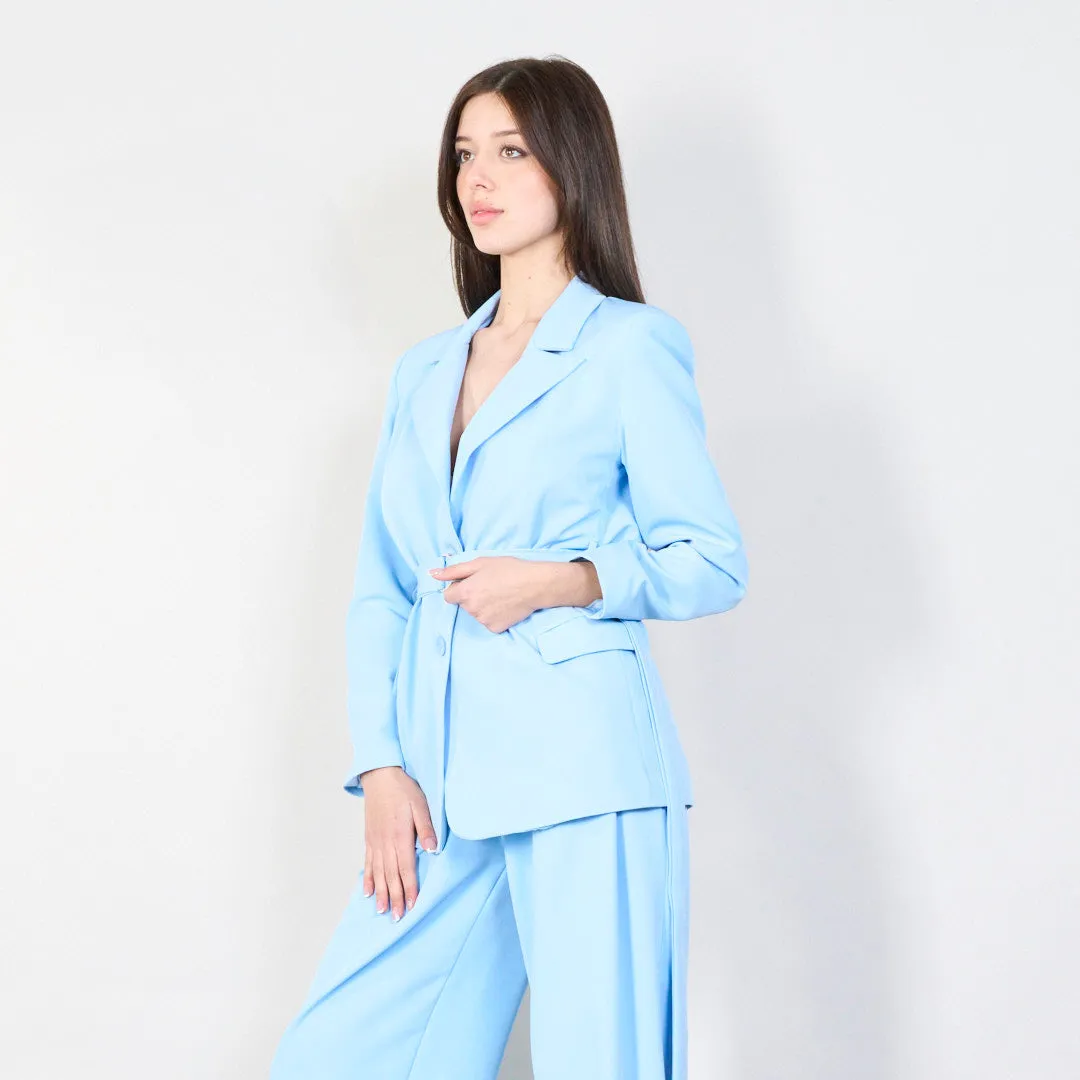 Tailored belted blazer wholesale