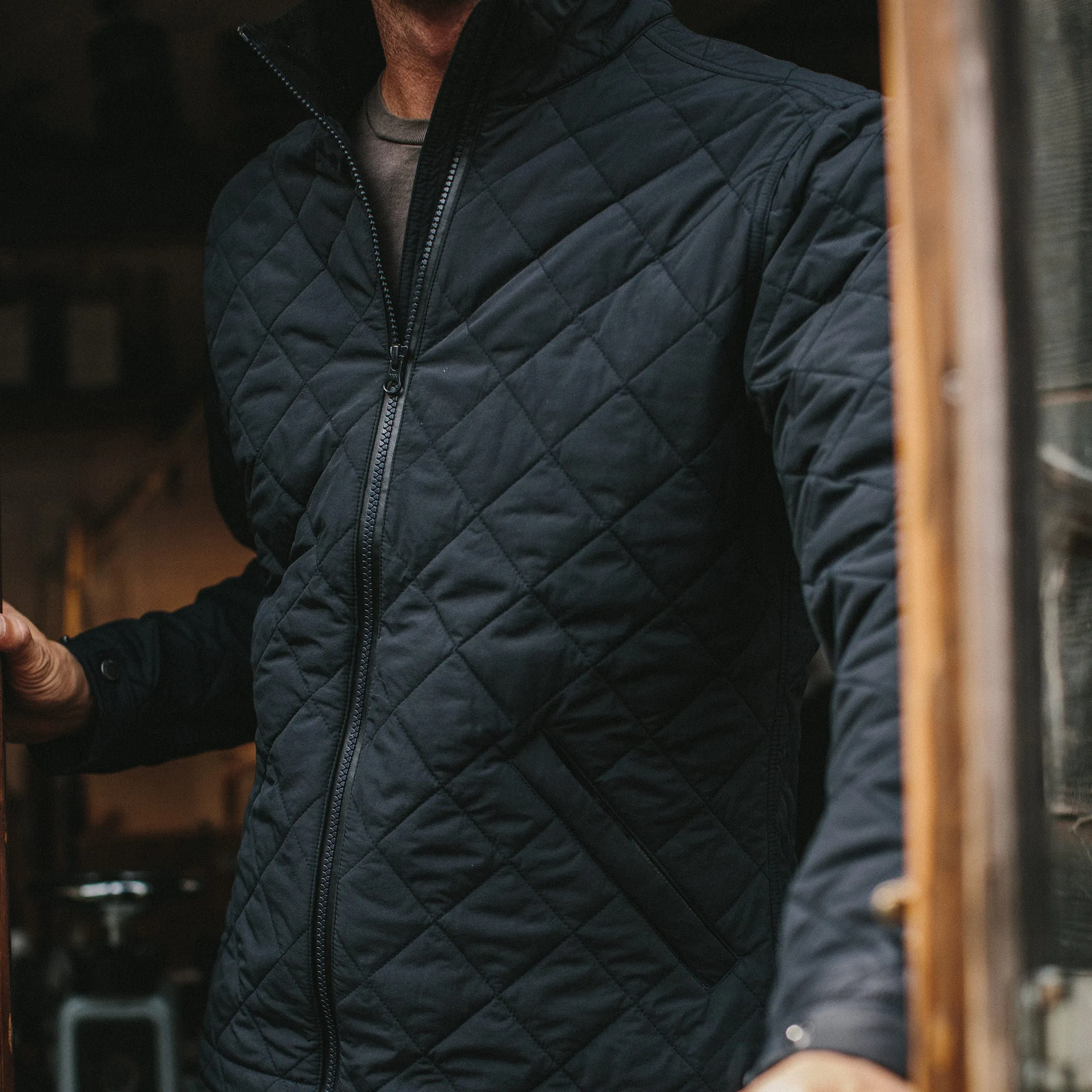 The Vertical Jacket in Navy