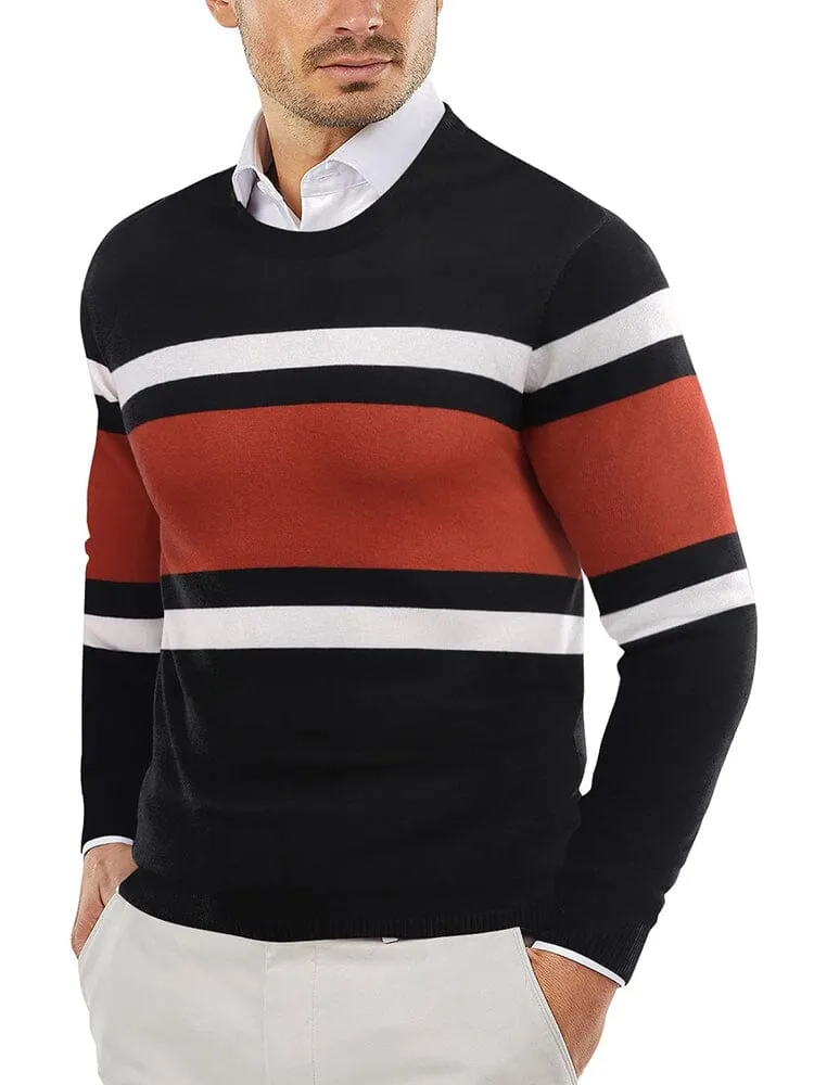 Trendy Crew Neck Pullover Knitted Sweater (US Only)