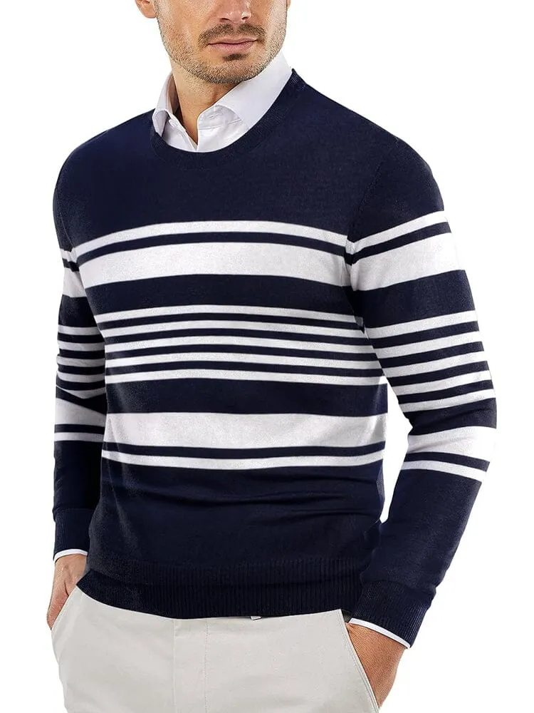 Trendy Crew Neck Pullover Knitted Sweater (US Only)