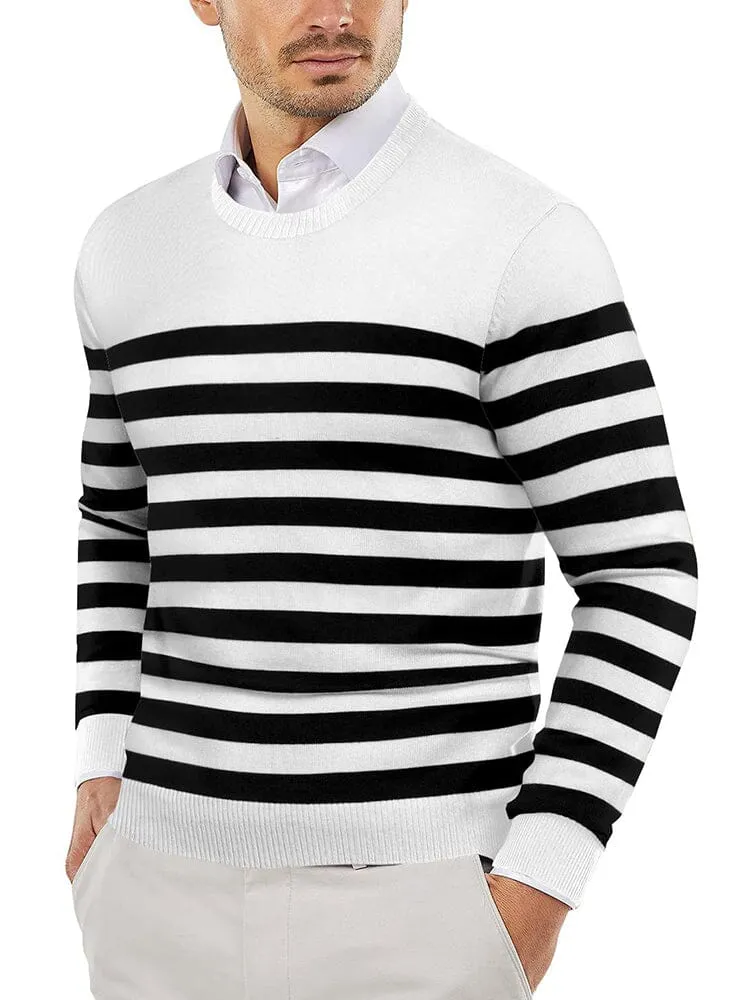 Trendy Crew Neck Pullover Knitted Sweater (US Only)