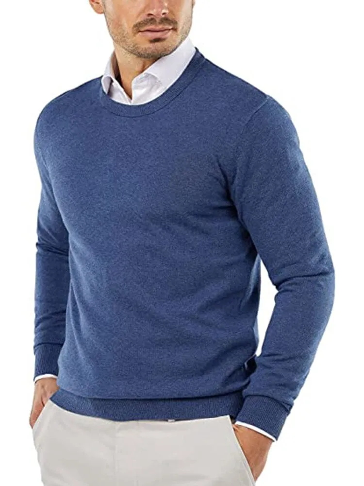 Trendy Crew Neck Pullover Knitted Sweater (US Only)