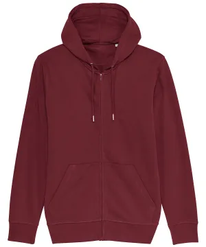 Unisex Connector essential zip-thru hoodie sweatshirt (STSU820) | Burgundy