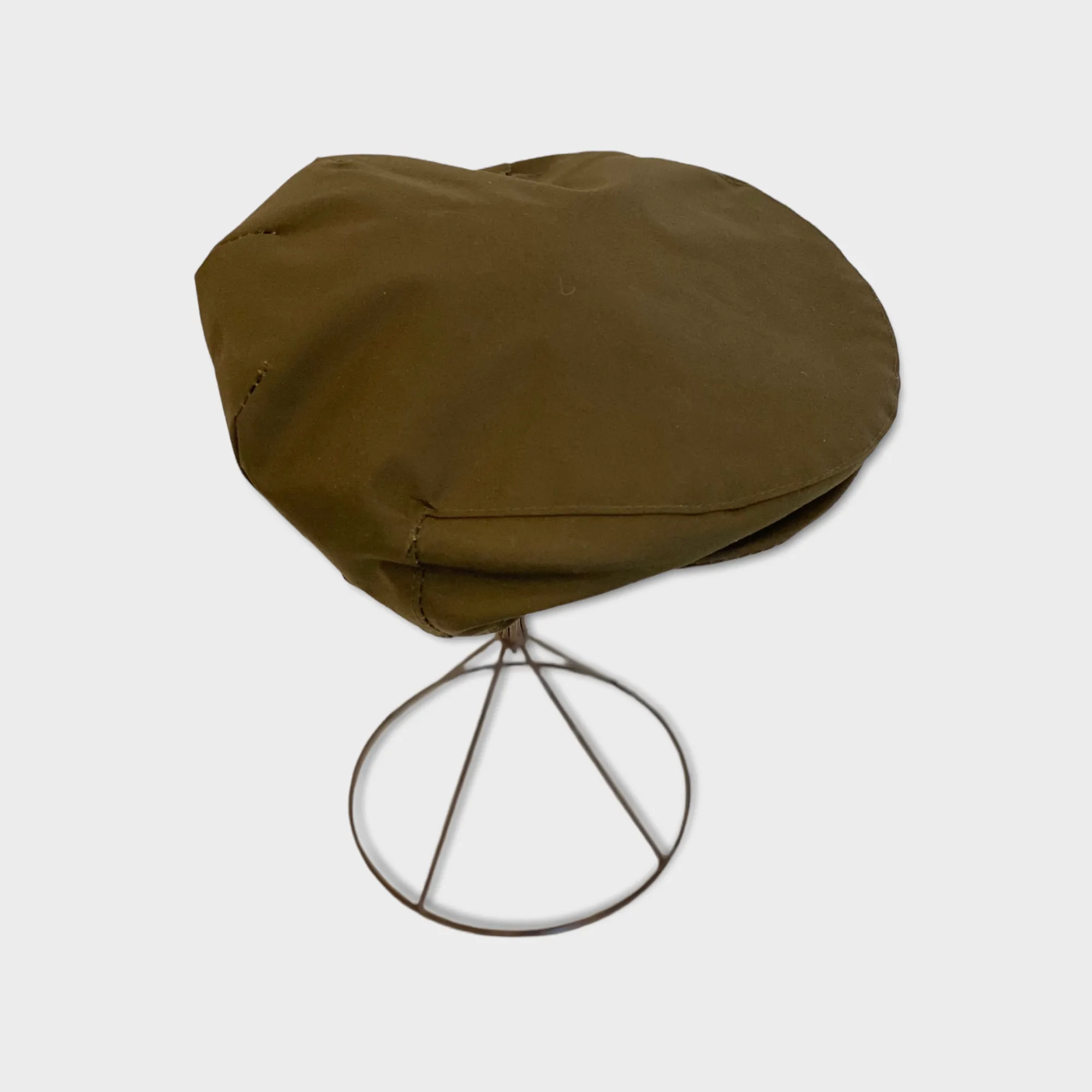 Waterproof Wax Ware Flat Cap - Olive