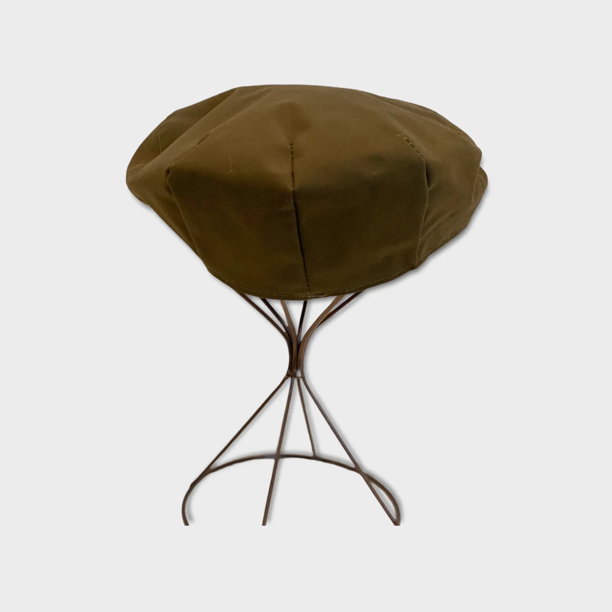 Waterproof Wax Ware Flat Cap - Olive